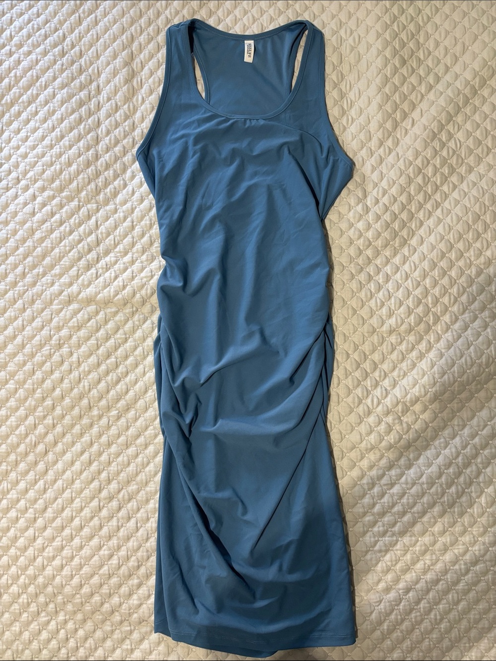 Sleeveless Blue Tank Maxi Dress
